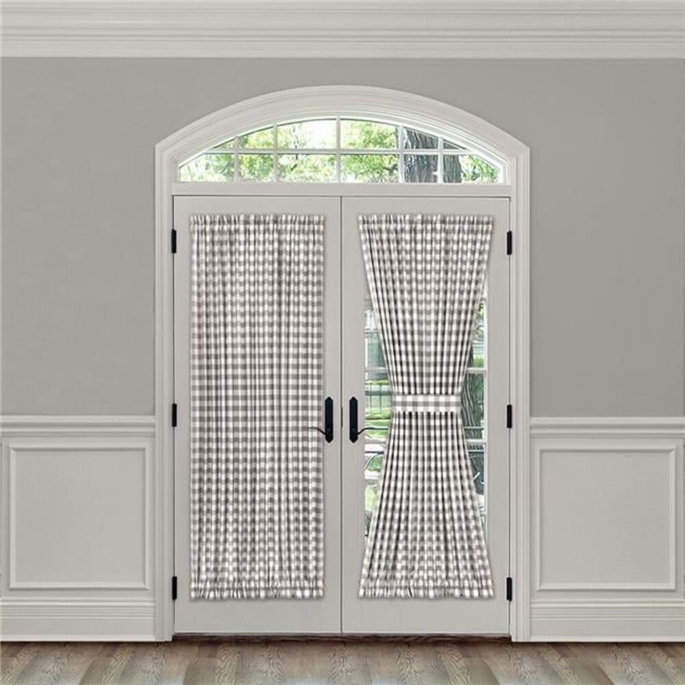 54 x 72 in. Polyester Light Filtering Buffalo Check Rod Pocket Curtain